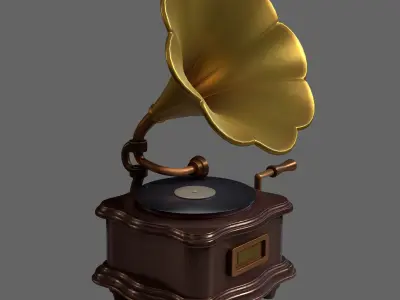 phonograph 3D model