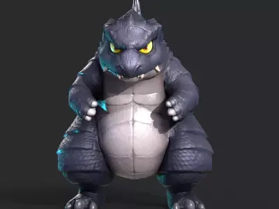 Godzilla Low-poly 3D model