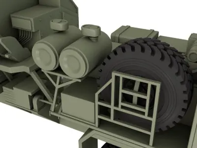 50K6 Command Control Vehicle S-350 Vityaz 3D model