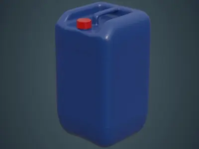 Fuel Can 7A Low-poly 3D model
