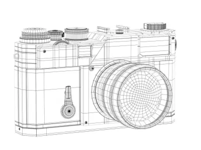 Nikon S3 Film Camera  Free 3D model