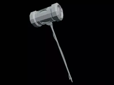 Power Hammer Free low-poly 3D model