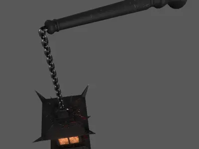Lantern Flail 3D model