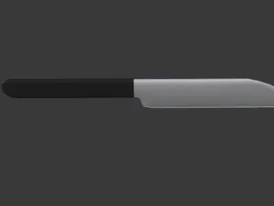 Low Poly Knife 4 Free low-poly 3D model