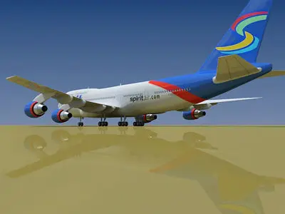 Spirit Airlines Boeing 3D model