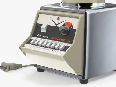 Osterizer Pulse Matic 16 Vintage Blender Beige 3D model