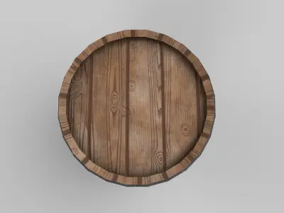 Oil barrel Low-poly 3D model 24