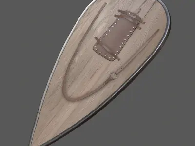 shield Low-poly 3D model