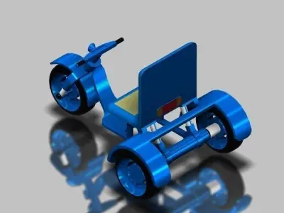 ATV All Terrain Vehicle Free 3D model