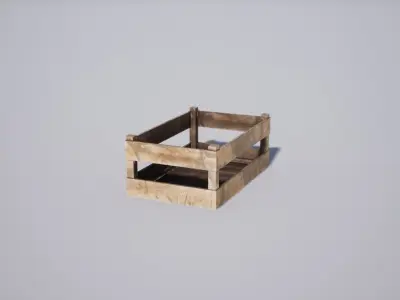 Military ammo crates Low-poly 3D model