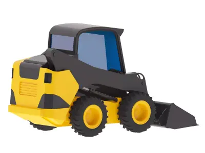 Loader Construction MC95C Low-poly 3D model