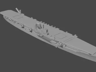 Japanese Aircraft Carrier Hiyo 3D print model