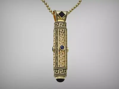 Meandros tube Pendant 3D print model