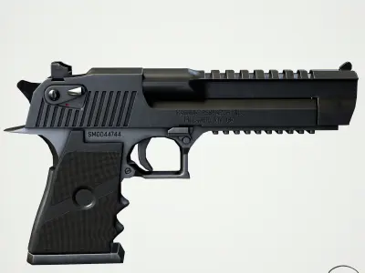 Desert Eagle Low-poly 3D model get