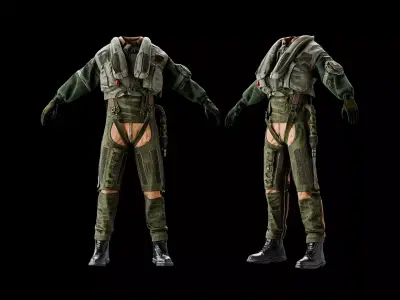 Dassault Rafale Pilot Suit 3D model