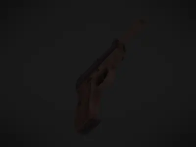 Adventurous - Walther Pistol - Rigged and Animated Low-poly 3D model