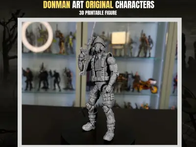 Specter Soldier Original 3D printable full action figure 3D print model