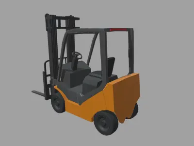 Forklift 01 Low-poly 3D model