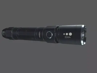 Flashlight Free low-poly 3D model 2