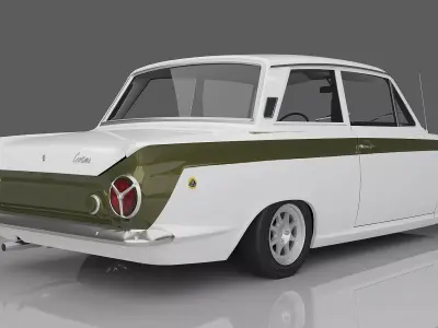 1966 Lotus Cortina 3D model