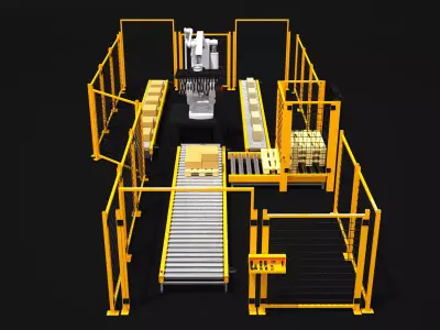 Palletising Cell 3D model