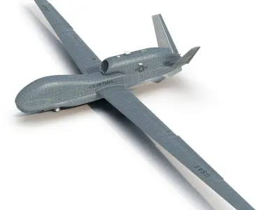RQ-4 Global Hawk UAV 3D model