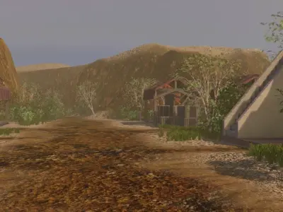 Island Village 3D model