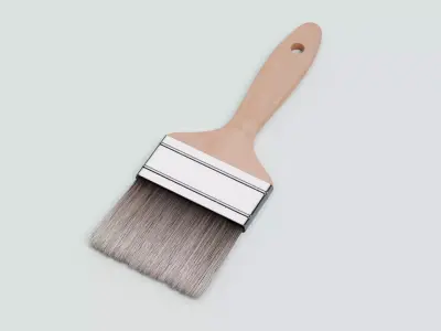Brush V3 - Wide Flat Painting Tool 3D model