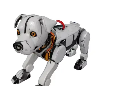 Damaged Robotic Dog Toy 3D model