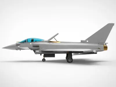 Eurofighter Typhoon 3D model by Hafcoy