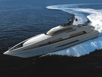 137 Foot Sport Motor Yacht 3D model