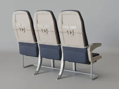 Airplane seats 3D model purchase