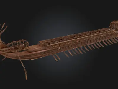Ancient Warship  Historical Naval Vessel  3D model
