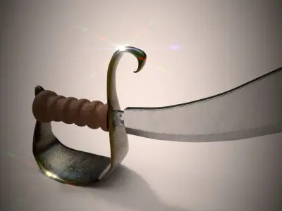 Pirate Sword 3D model