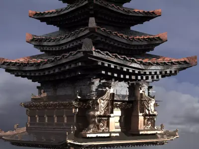 Dragon Lord Temple 5  3D model