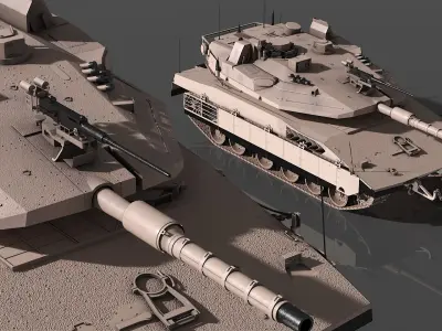 Israeli Tank Merkava 3D model