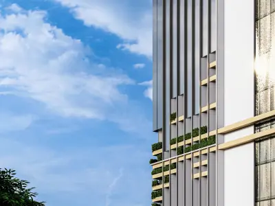 Modern High-rise Building 3D model