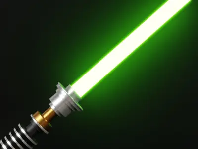 Luke Skywalkers Lightsaber From Episode 6 3D model