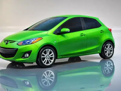 Low Poly Hatchback Car  Game Ready PBR Vehicle Low-poly 3D model