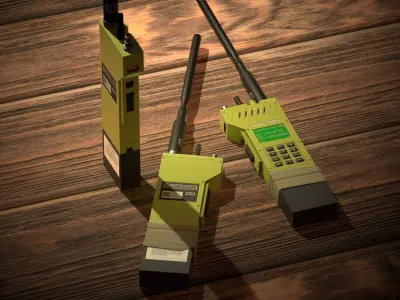 Military-Radio-Portable Low-poly 3D model