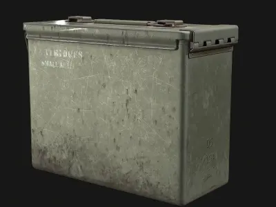Ammo Box Low-poly 3D model 3