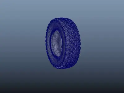 TYRES Low-poly 3D model