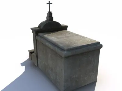 Mausoleum - tomb 2 Low-poly 3D model