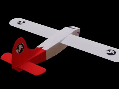 1 Paper Space Plane 3D model