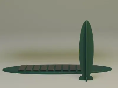 Futuristic Charging Station Low-poly 3D model