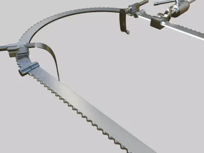 Bookwalter Retractor Low-poly 3D model