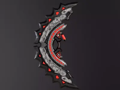Sci Fi Sword Low-poly 3D model