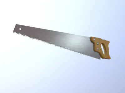 Hacksaw tool Low-poly 3D model purchase