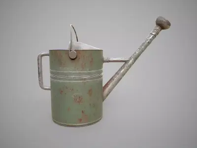 Old Watering Can Low-poly 3D model purchase