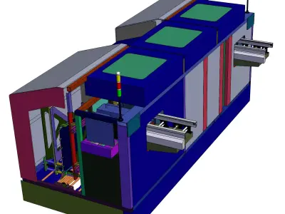 Q16 automatic wiring equipment 3D model